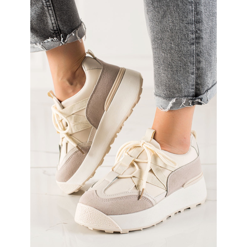 Seastar Tied Sneakers On The Platform beige 2