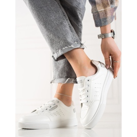 TRENDI Sport shoes made of eco leather white 1
