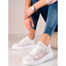 ARTIKER Openwork Sneakers On The Platform white 1