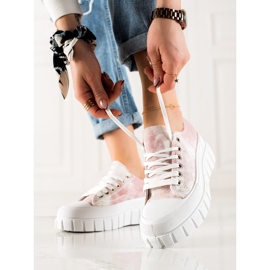 W. Potocki Sneakers On The Potocki Platform white pink 1