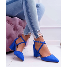 PS1 Women's Pumps On A Heel In Spitz Cornflower Cosmo blue 1