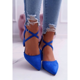PS1 Women's Pumps On A Heel In Spitz Cornflower Cosmo blue 2