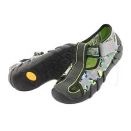 Befado children's shoes 190P094 grey green 3