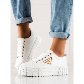 Goodin Sneakers With Eco Leather On The Platform white 1