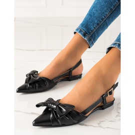 Seastar Sandals In Spitz With A Bow black 1