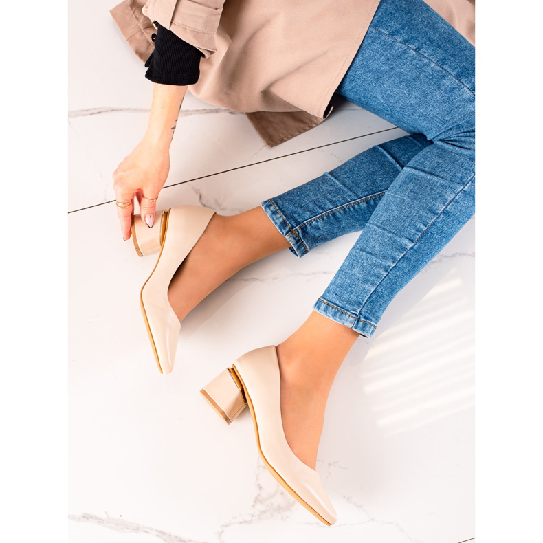 Seastar Pumps With Eco Leather beige 1