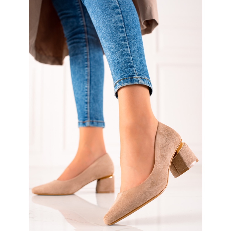 Seastar Suede pumps beige 1