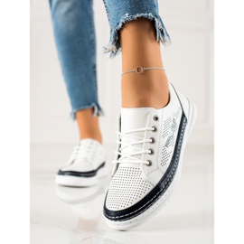 Goodin Casual Leather Sneakers white 2