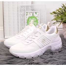 Wedge sneakers Bugatti W INT1697 white golden 2