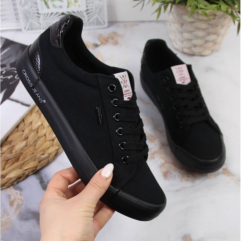 Textile sneakers Cross Jeans W JJ2R4039C black 1