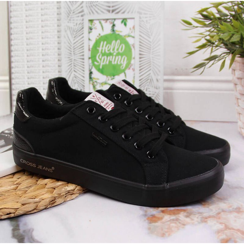 Textile sneakers Cross Jeans W JJ2R4039C black 2