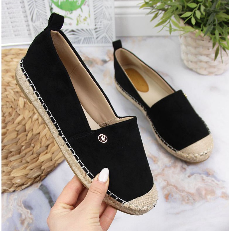 Espadrilles slip on eVento W EVE345A black 1