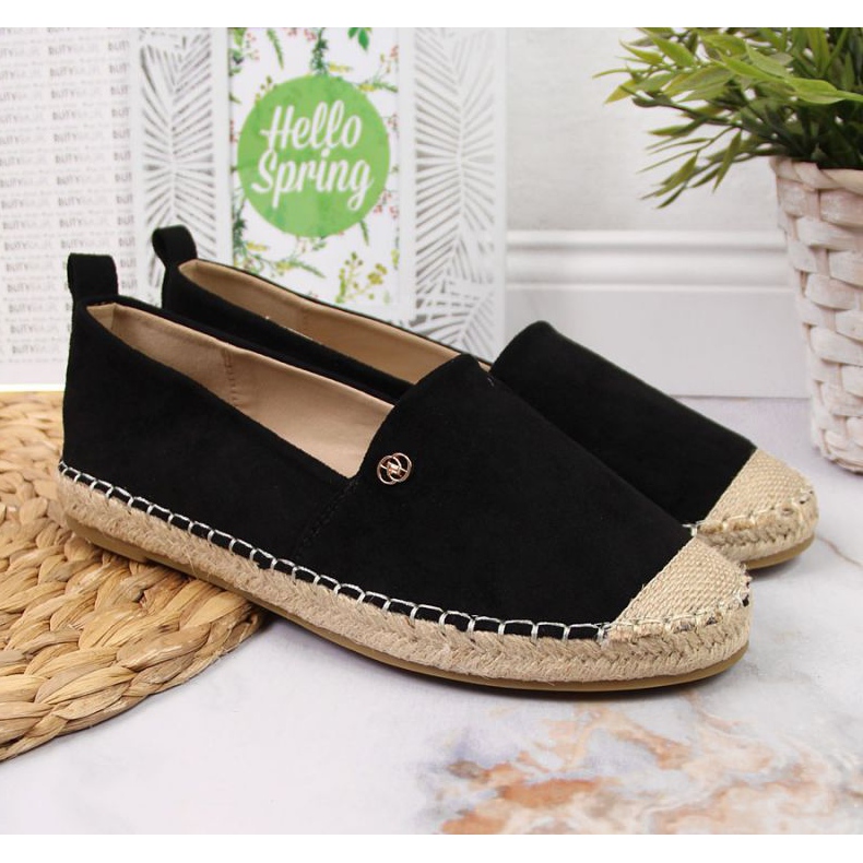 Espadrilles slip on eVento W EVE345A black 2