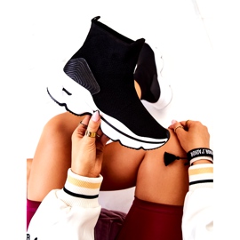 PS1 Black Bailee High Sock Sports Shoes 1