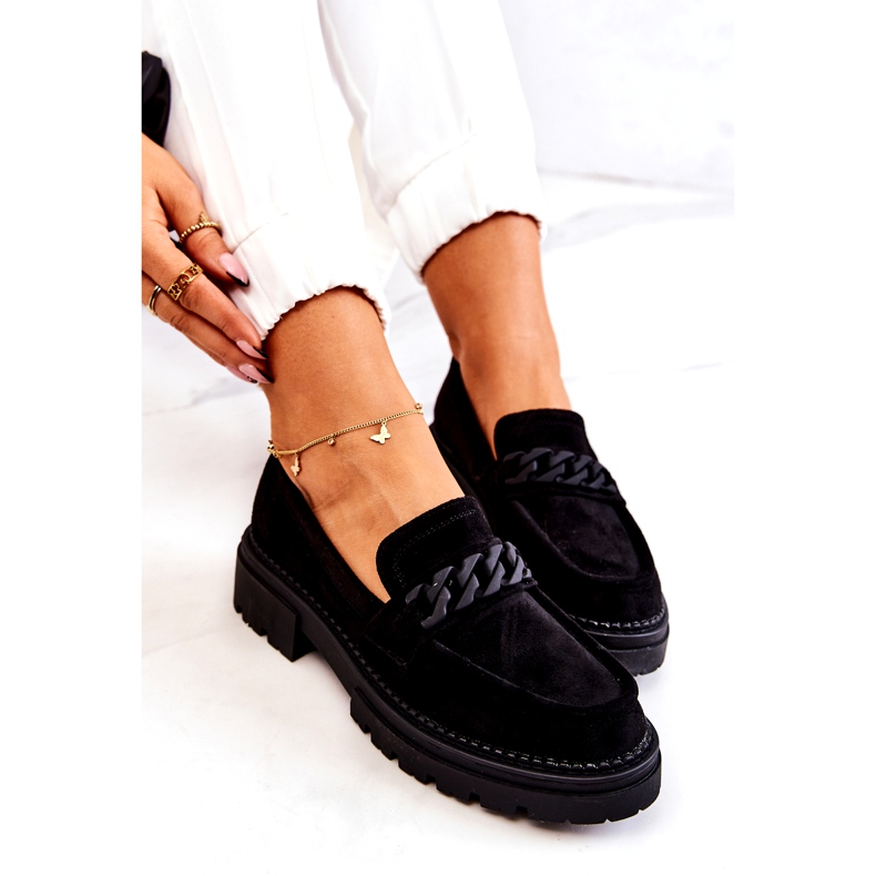 PL5 Suede Loafers La.Fi Black Sapphira 1