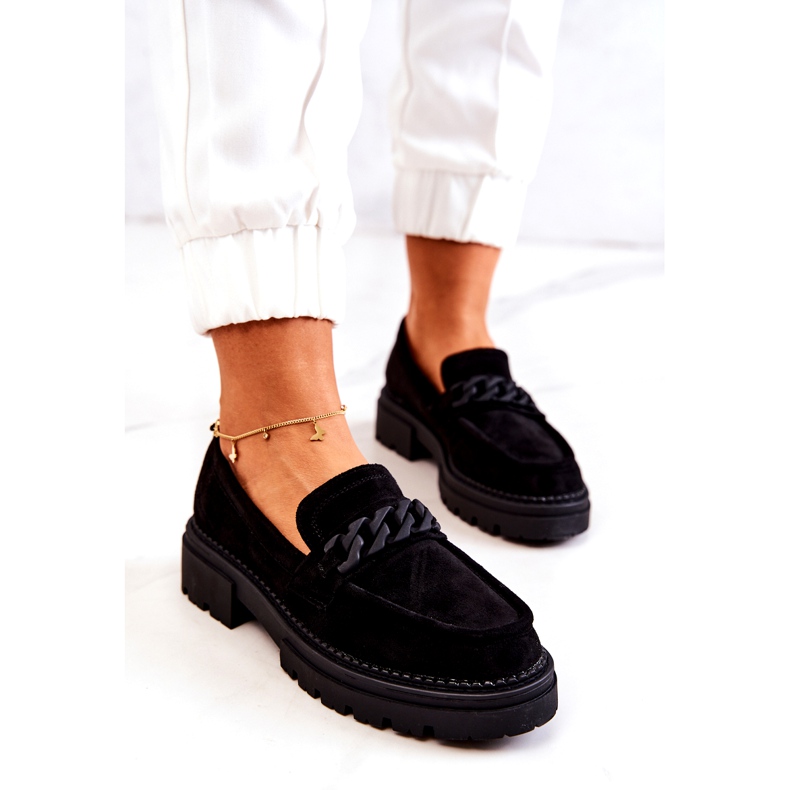 PL5 Suede Loafers La.Fi Black Sapphira 3