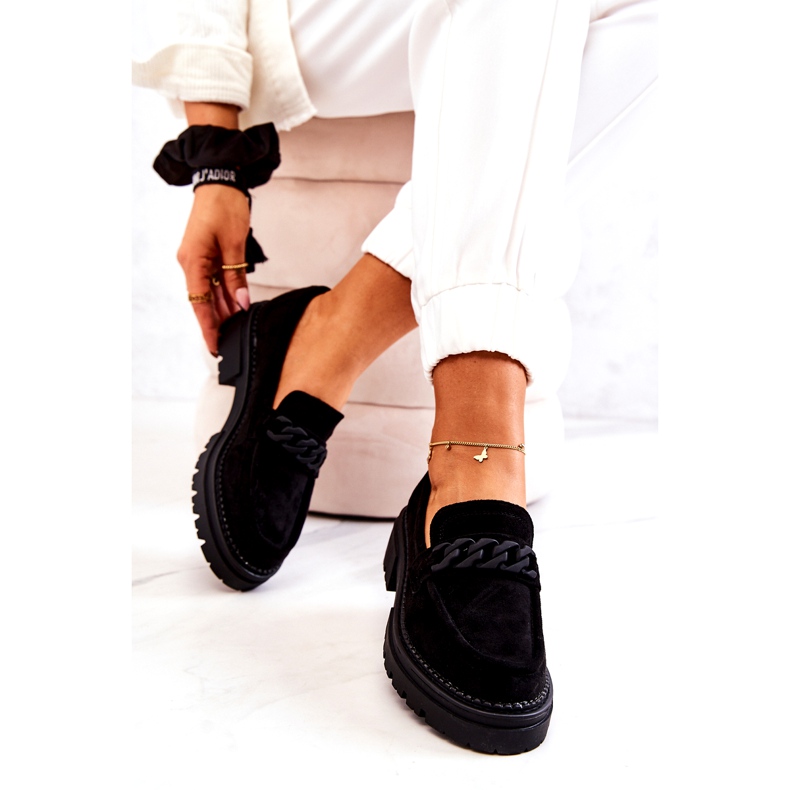 PL5 Suede Loafers La.Fi Black Sapphira 4