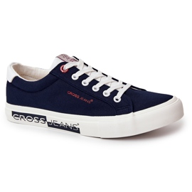 Fashionable Classic Sneakers Cross Jeans JJ1R4028C Navy Blue 1