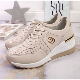 Leather sneakers S.Barski W OLI149 beige 2 Leather sneakers S.Barski W OLI149 beige 2