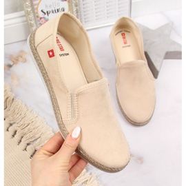Espadrilles slip on Big Star W JJ276001 beige 1