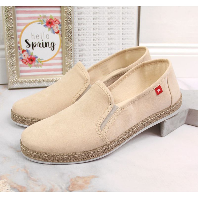 Espadrilles slip on Big Star W JJ276001 beige 2