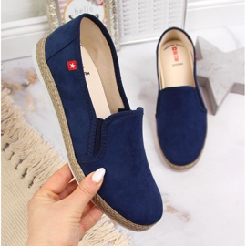 Espadrilles slip on Big Star W JJ276003 navy blue 1
