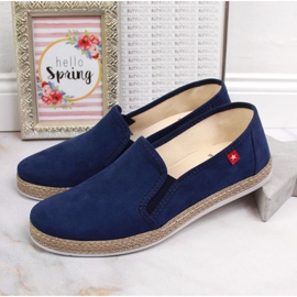 Espadrilles slip on Big Star W JJ276003 navy blue 2