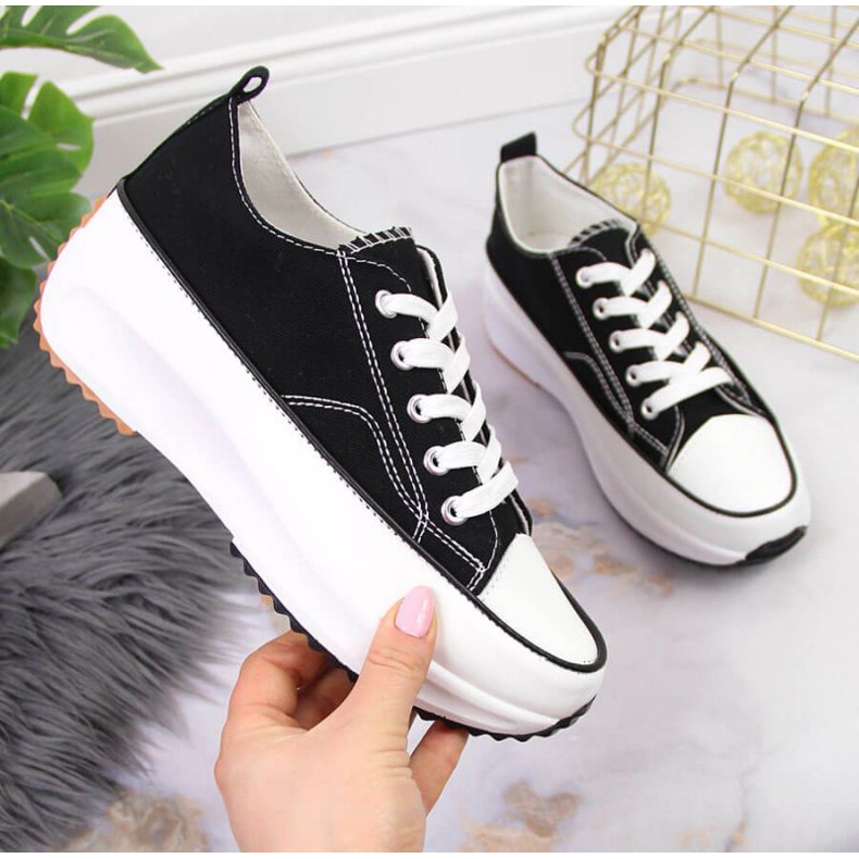 Black Sneakers McKeylor W JAN93 wedge heel 1