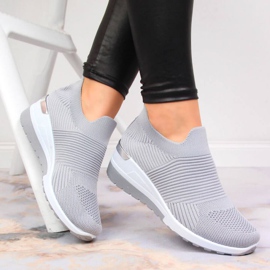 Sneakers socks slip on McKeylor W JAN95A gray grey 2