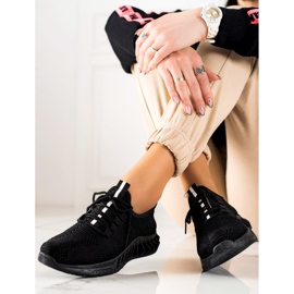 TRENDI Light Black Sport Shoes 1