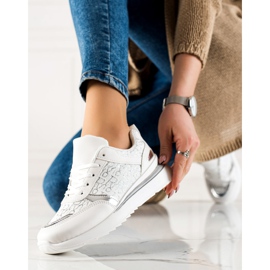 TRENDI Comfortable White Sneakers 1