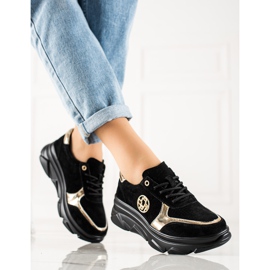 Filippo Leather Sneakers On The Platform black 1
