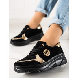 Filippo Leather Sneakers On The Platform black 2