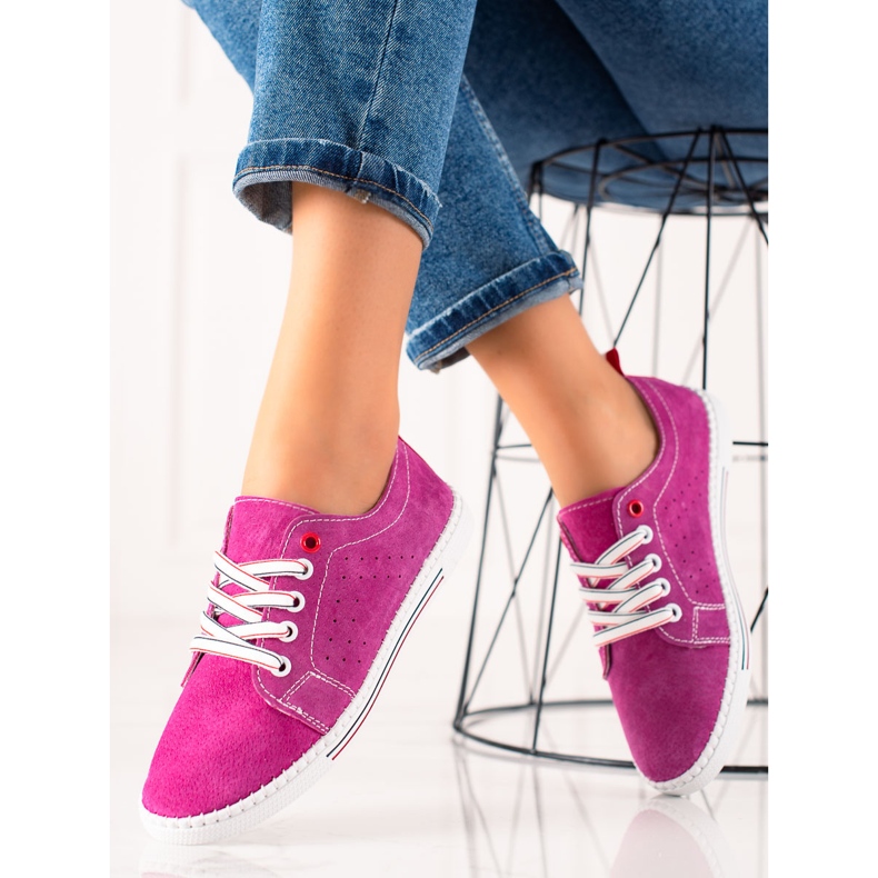 Filippo Classic Leather Sneakers pink 2