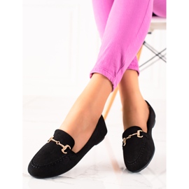 Black stylish VINCEZA loafers 3