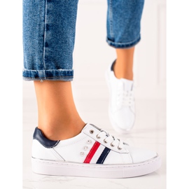 Sports Sneakers Made of VINCEZA Leather white 2 Sports Sneakers Made of VINCEZA Leather white 2