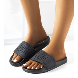 Black women's Big Star DD274A271 slippers 1 Black women's Big Star DD274A271 slippers 1