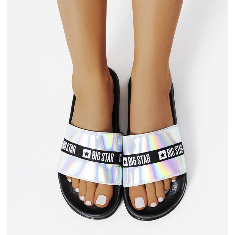 Silver slippers Big Star GG274A005 1