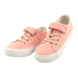 Lace Velcro Sneakers Atletico WY21452 Pink 2 Lace Velcro Sneakers Atletico WY21452 Pink 2