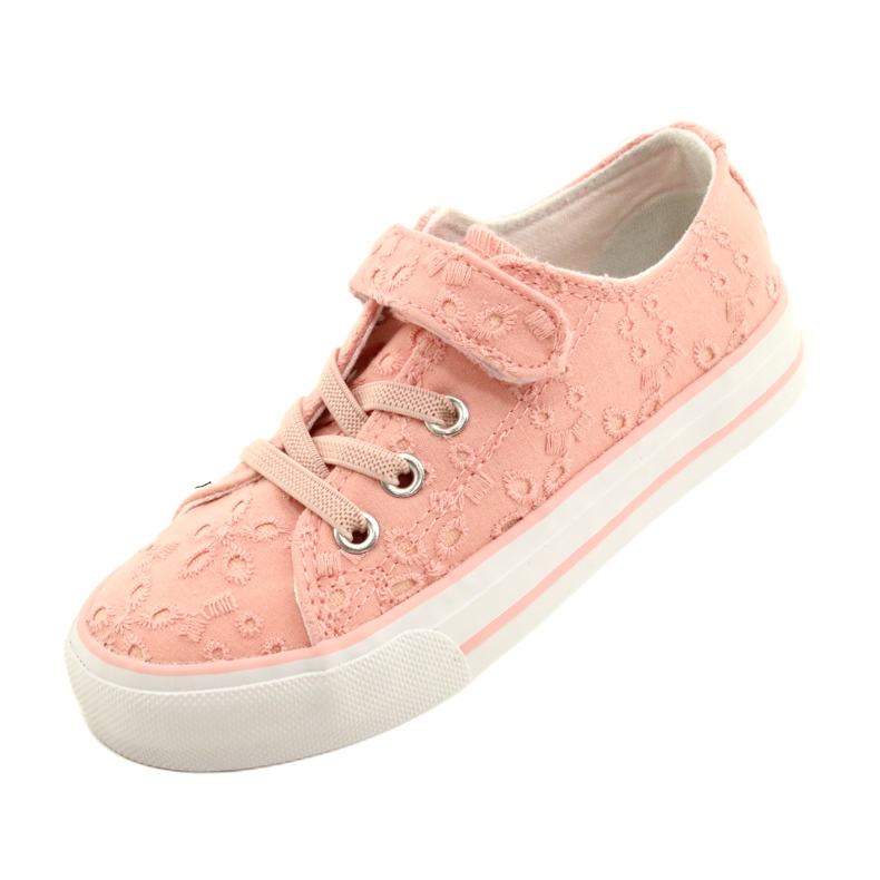 Lace Velcro Sneakers Atletico WY21452 Pink 3 Lace Velcro Sneakers Atletico WY21452 Pink 3
