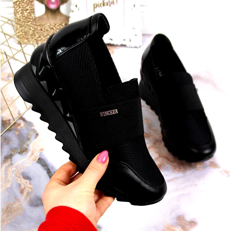 Wedge sneakers Vinceza W JAN62 black 1 Wedge sneakers Vinceza W JAN62 black 1