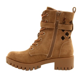 M.Daszyński Openwork bags tied Daszyński MR1813-33A beige 1 M.Daszyński Openwork bags tied Daszyński MR1813-33A beige 1