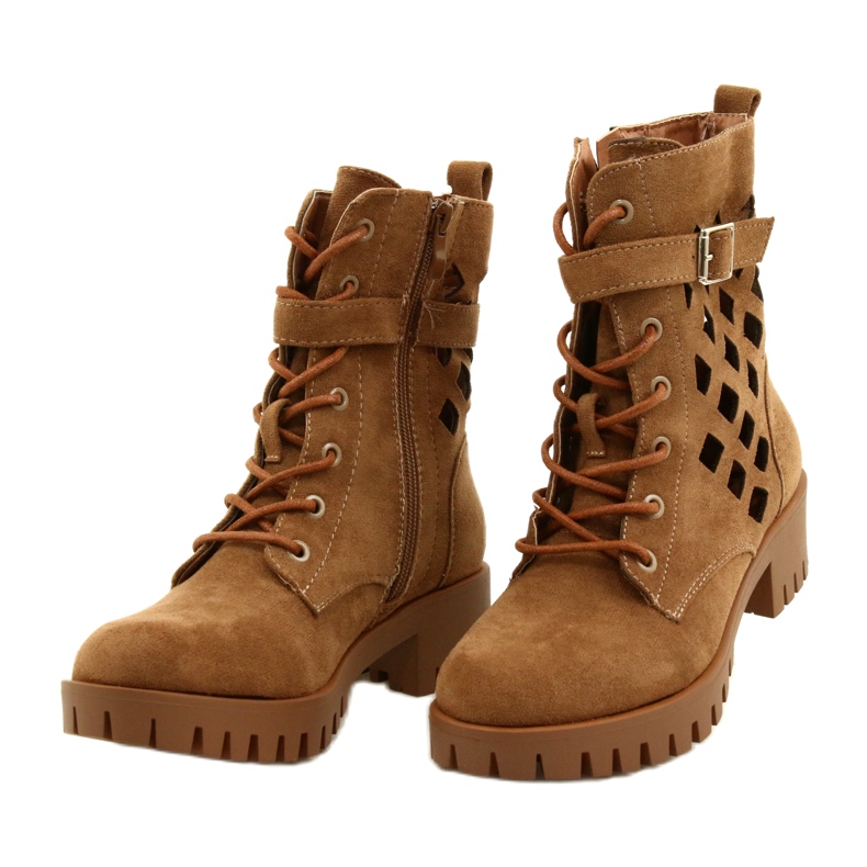 M.Daszyński Openwork bags tied Daszyński MR1813-33A beige 2 M.Daszyński Openwork bags tied Daszyński MR1813-33A beige 2