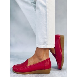 Cukki Red openwork loafers 2