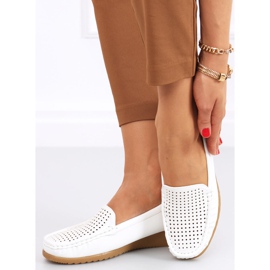 Women's openwork loafers Ilin White 1