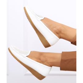 Women's openwork loafers Ilin White 2