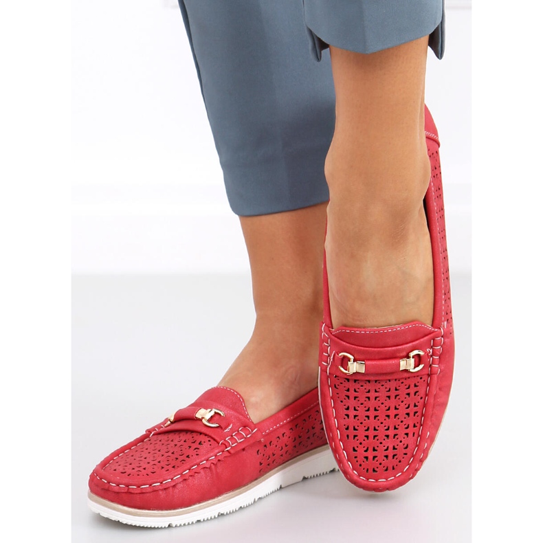 Senda Red women's loafers 2
