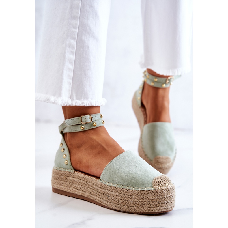 FB2 Green Lillian Espadrilles Sandals With Jets 2