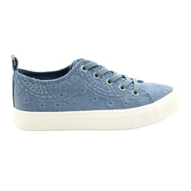 Lace Sneakers Atletico WY20763 Blue 1 Lace Sneakers Atletico WY20763 Blue 1