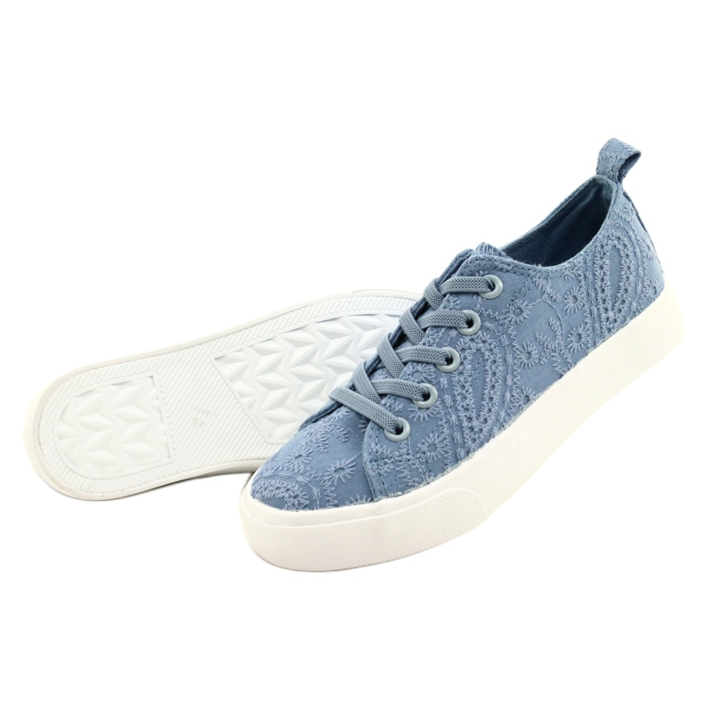 Lace Sneakers Atletico WY20763 Blue 4 Lace Sneakers Atletico WY20763 Blue 4
